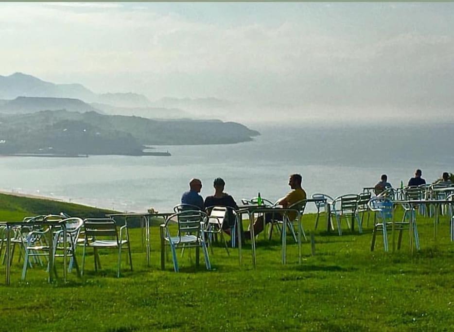 Appartamento Terraza Y Piscina Con Vistas Espectaculares Al Mar Parking Cubierto San Vicente De La Barquera Esterno foto