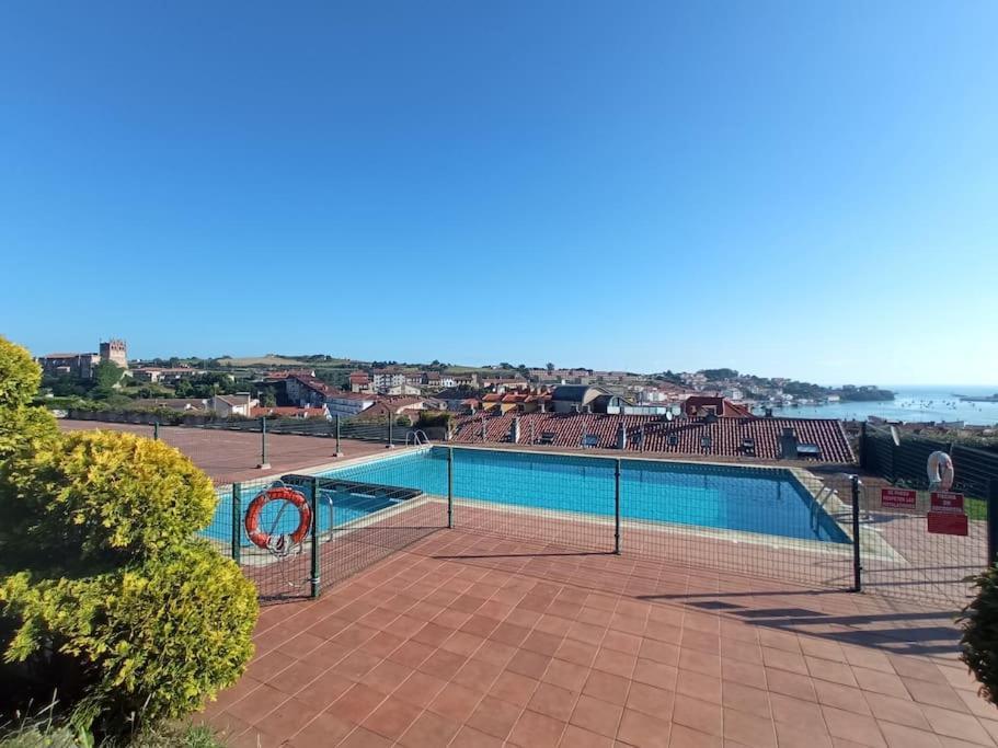 Appartamento Terraza Y Piscina Con Vistas Espectaculares Al Mar Parking Cubierto San Vicente De La Barquera Esterno foto